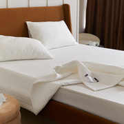 全棉绗缝简约直条床盖薄被子盖毯夏被沙发毯床罩床单加厚