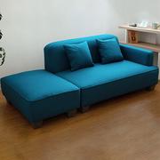 简约贵妃沙发现代小户型沙发布艺科技布组合躺椅沙发公寓客厅沙发
