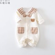 女宝宝秋装外套0一1岁新生婴儿衣服，秋季可爱洋气外出连体衣春
