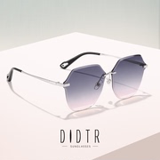 DIDTR/迪塔女士气质无边框多边墨镜时尚太阳镜舒适旅游修颜潮