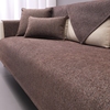 沙发垫高端棉麻雪尼尔黑灰色四季通用皮沙发座垫坐垫盖巾简约现代