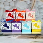 韩版方形镂空喜糖盒结婚喜糖包装婚礼婚庆宝宝周岁幼儿园小糖盒子