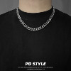 PDSTYLE 美式宽版不掉色古巴项链男士百搭hiphop嘻哈潮牌锁骨配饰