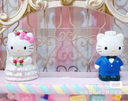 婚礼喜庆结婚相框 三丽鸥hello kitty猫KT珍珠树脂相框送礼工艺品