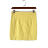 诺系列春夏品牌女装库存，折扣简约轻熟风，黄色半身裙y3575d