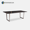 finnnavian大理石餐桌长方形金属vidal设计师，餐桌现代简约轻奢