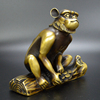 黄铜生肖猴摆件铜猴子家居客厅书房办公室摆设仿古铜器工艺品