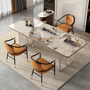 轻奢亚克力大板茶桌椅组合办公书桌一体现代简约家用功夫岩板茶台