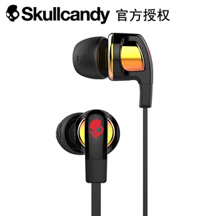 适用skullcandy Smokin Buds 2骷髅头烟斗入耳式重低音耳机塞线控