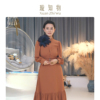 璇知物• Xuan风格聚酯纤维连衣裙.王璇原创设计显瘦设计师女装