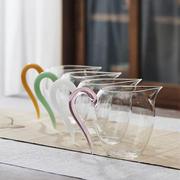 天惠彩色高硼硅玻璃，茶具套装办公透明耐热玻璃茶具
