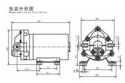 家用泵水器水泵 纯水机水v泵 过滤器水泵 净水机净水75加仑