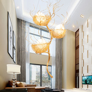 创意鸟巢吊灯现代艺术，客厅卧室灯餐厅，北欧轻奢咖啡厅民宿树枝灯具
