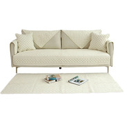 四季水洗棉沙发垫纯色北欧沙发垫现代简约全棉布艺沙发坐垫子全盖