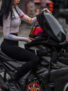 摩托车骑行背包双肩骑士机车包男摩旅硬壳头盔包电脑包碳纤纹理女