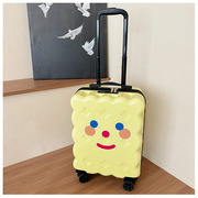 可爱饼干行李箱女小型轻便20寸登机旅行箱高颜值学生儿童密码箱子