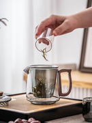 玻璃茶壶套装茶水分离煮茶壶，泡茶器单壶耐高温加厚过滤红茶具家用