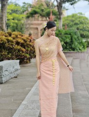 傣泰国抹胸夏装五件套泰式连衣裙