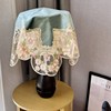 法式蕾丝家用台灯防尘罩方形遮挡帘床头柜盖布家居小方巾多用途罩