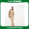 香港直邮潮奢 ASOS 女士co-ord 设计柔软驼色中长半身裙