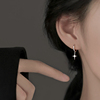 925纯银星星耳环耳扣小众设计高级感2023耳钉女轻奢耳饰
