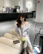 赵宝妮 30羊毛背心针织吊带连衣裙女早春内搭中长款毛衣裙子