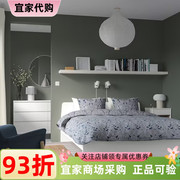 IKEA宜家艾思福床架白色鲁瑞家用简约现代1.5米单人床1.8米双人床