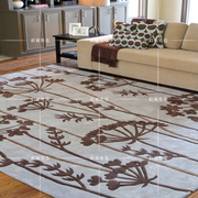 现代简约奢华欧式客厅，沙发古典大地毯茶几地毯，卧室地毯样板间地毯