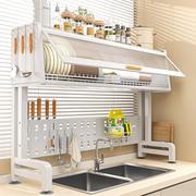 厨房水槽置物架台面多功能，洗碗槽碗架家用水池，上方沥水碗盘收纳架