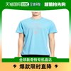 香港直发CHARLIE LUCIANO 男士WHT logo tee粉蓝色棉质T恤 CL00