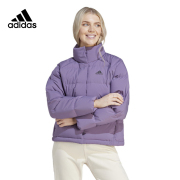 Adidas阿迪达斯棉服外套女款立领保暖防风短款休闲运羽绒服IK3196