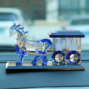 汽车香水座水晶马可爱车摆件创意车载车内装饰品香水瓶马
