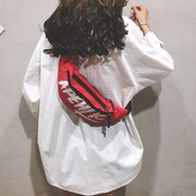 胸包ins时尚休闲简约斜挎包腰包小包包，女2023潮韩版个性帆布