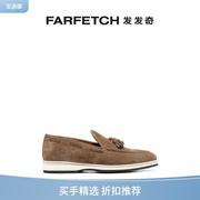 BONTONI男士流苏细节绒面皮乐福鞋FARFETCH发发奇