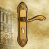 欧式仿复古门锁室内房门锁可选三件套复古黄古铜卧室木门锁具套装