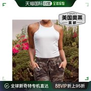 veronicam白色挂脖吊带背心，-白色美国奥莱直发