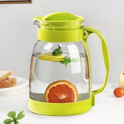 冷水壶大容量玻璃水壶耐高温凉水杯茶壶套装，家用果汁壶泡茶凉水壶