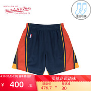 Mitchell Ness复古篮球裤男09赛季SW球迷版NBA勇士队短裤MN运动裤