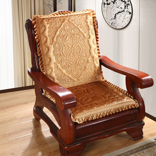 实木沙发垫带靠背，加厚海绵中式红木沙发坐垫防滑椅垫，老式四季通用