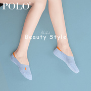Polo袜子女夏季薄棉袜硅胶防滑不掉跟船袜隐形浅口潮短袜夏天女袜