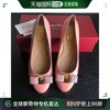 香港直邮SALVATORE FERRAGAMO 女士粉色漆皮平底鞋 0592124