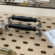 IKEA宜家把手 雪哈姆 门把手橱柜拉手抽屉把手黑色北欧简约精致