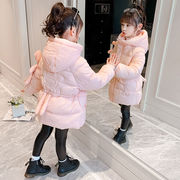 女童冬装棉衣外套2021洋气儿童冬季棉袄，大童韩版羽绒棉服加厚