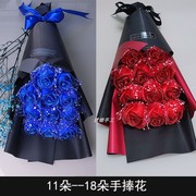 丝带玫瑰花材料包全套diy手工制作彩带缎带花束套装自制玫瑰花