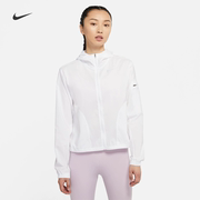 Nike/耐克风衣女子防风外套薄款运动梭织连帽夹克DH1991-100