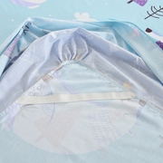 纯棉单件床裙式g床罩全棉床盖1.8米1.5m床单裙防滑保护套荷叶边