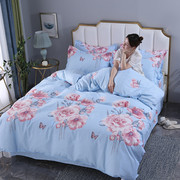 定制纯棉四件套斜纹棉布被套床单全棉单双人床被罩被单三件套床上