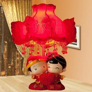 宋氏床头新娘浪漫网红台灯，温馨红色结婚庆生日礼物，创意卧室陪嫁。