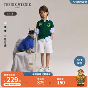 TeenieWeenie Kids小熊童装24夏季男童纯棉百搭翻领短袖T恤