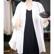韩版立领设计感肩部镂空白色衬衫女2024春季甜美休闲宽松上衣